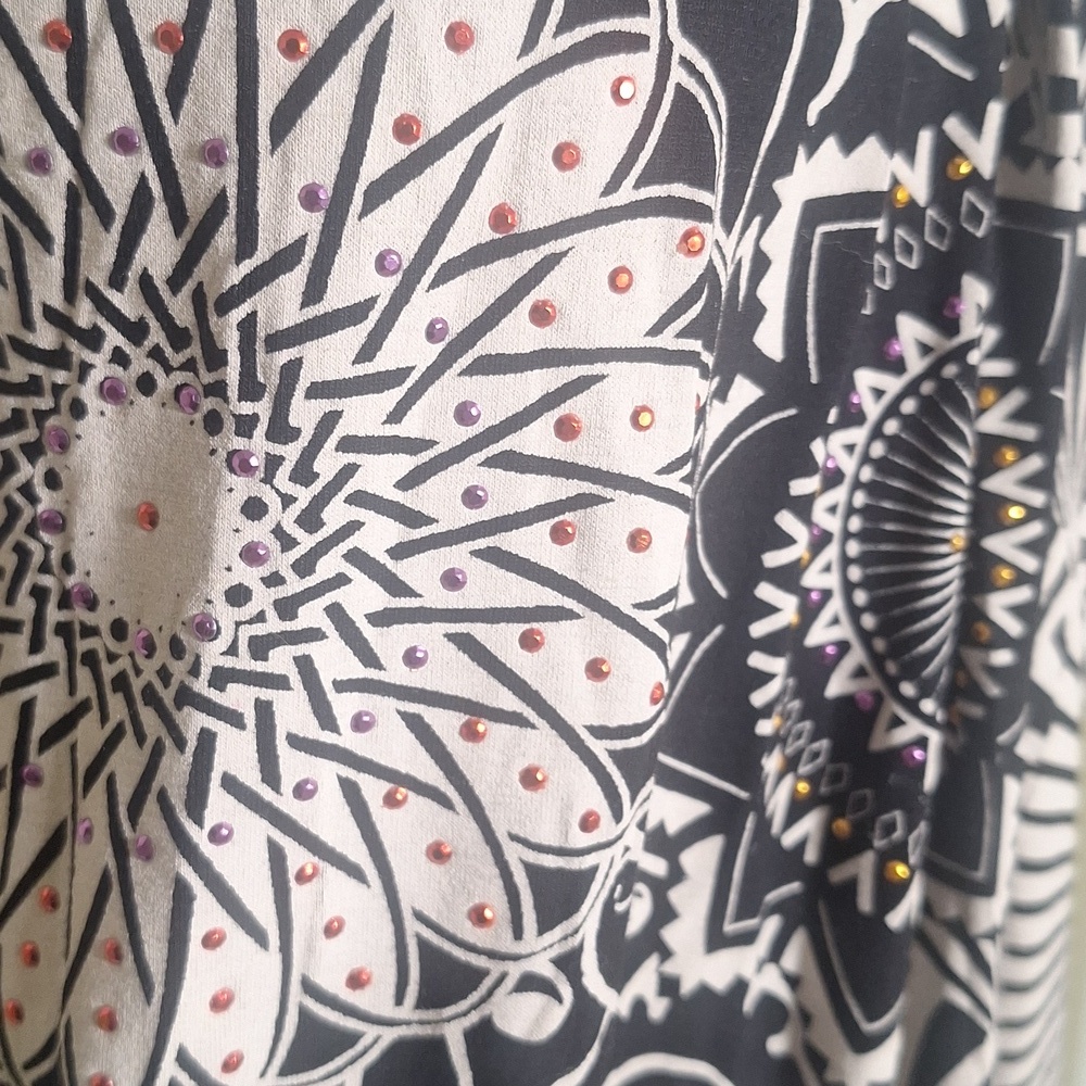 Desigual Sleeveless Geometric Floral Top Size M - Picture 2 of 8